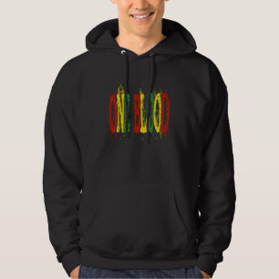 Retro Reggae Music One Blood Jamaica Roots & Cultu Hoodie
