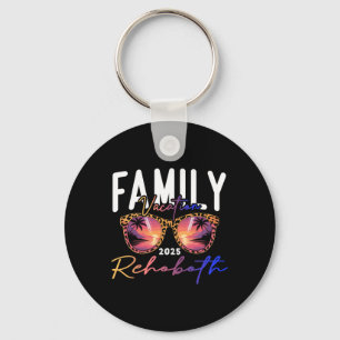 Retro Rehoboth Beach Delaware Sungles Summer Vacat Key Ring