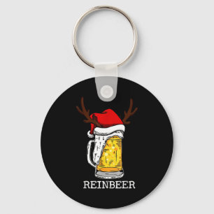 Retro Reindeer Winedeer Reinbeer Matching Couples  Key Ring