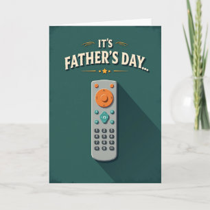 Retro Remote Fathers Day Card