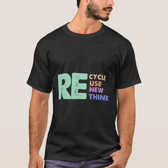 Retro Removed Meme Recycle Reuse Renew Rethink  T-Shirt (Front)