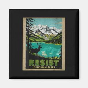 Retro Resist Alt Us National Park Nps Service Magnet