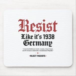 Retro Resist Like Its 1938 Germany Mouse Pad