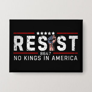 Retro Resist No Kings In America