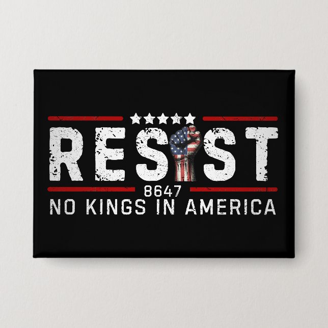 Retro Resist No Kings In America (Front)