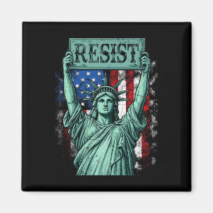 Retro Resist Not My President Anti-trump Magnet