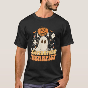 Retro Respiratory Therapist RT Pumpkin Ghost Fall  T-Shirt