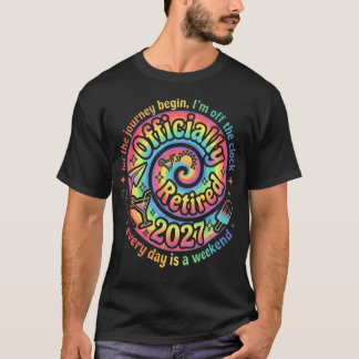 Retro Retired 2027 Heart Funny T-Shirt