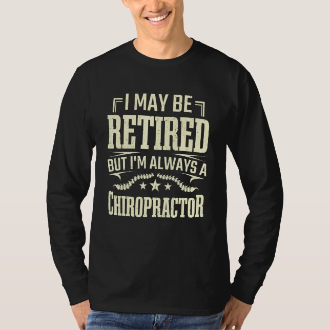 Retro Retired Chiropractor Chiropractic Spinal Wom T-Shirt (Front)
