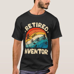 Retro Retired Inventor Vintage Retirement Worked T-Shirt