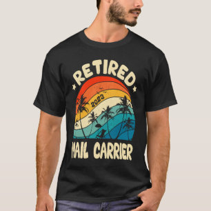 Retro Retired Mail Carrier Vintage Retirement Work T-Shirt