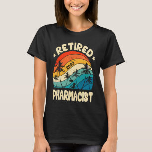 Retro Retired Pharmacist Vintage Retirement Worked T-Shirt