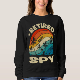 Retro Retired Spy Vintage Retirement Worked Sweatshirt