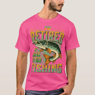 Retro Retirement FishingFunny Fisherman Retired  T-Shirt