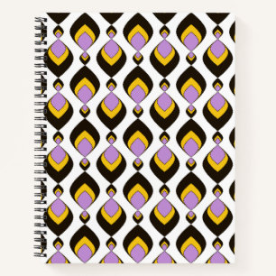 Retro, retro ornament notebook