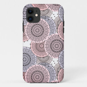 Retro, retro pattern, beige , grey  elegant Case-Mate iPhone case