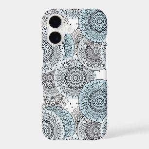 Retro, retro pattern, blue and grey, elegant