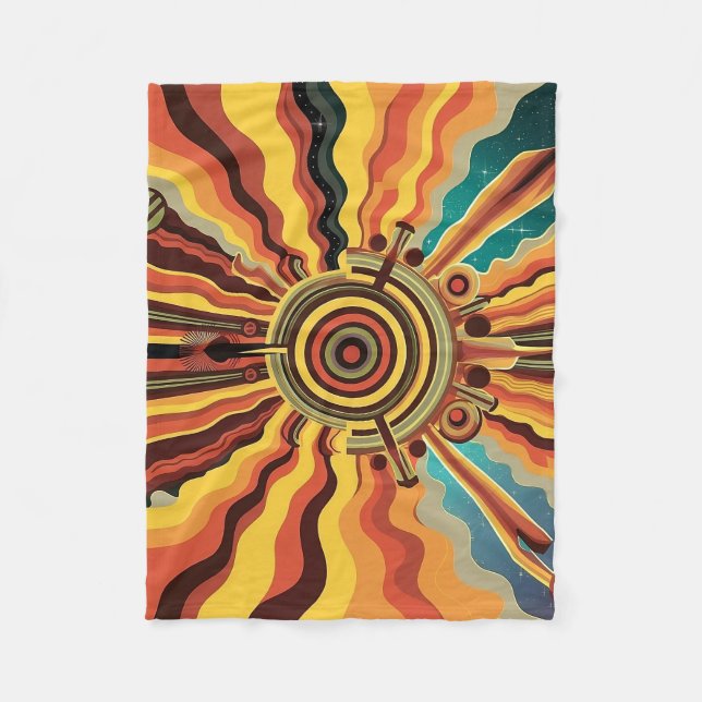 Retro Revival: 70s-Inspired Blanket design  (Front)