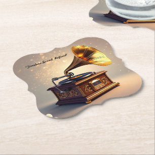 "Retro Rhapsody" Paper Coaster