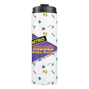 Retro Rhodes Pride Days 2024 Thermal Tumbler