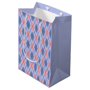 Retro rhombic pattern.  medium gift bag