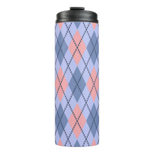 Retro rhombic pattern.  thermal tumbler