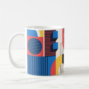 Retro Rhythm Mug – Vintage Shapes and Lines