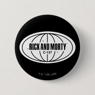 Retro Rick and Morty C-137 Dimension Badge