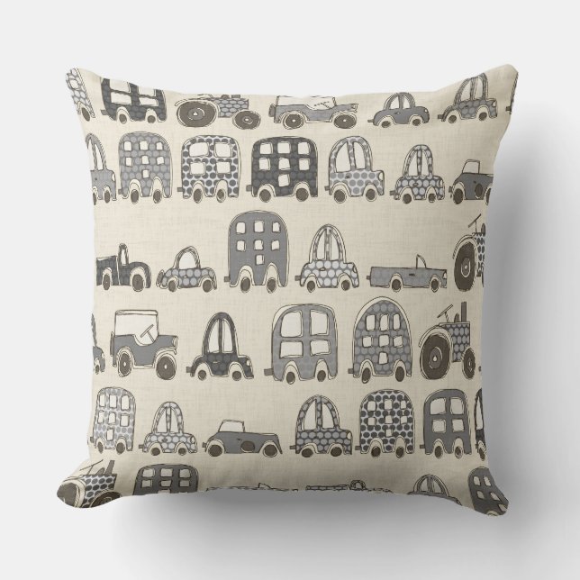 retro rides mono cushion (Front)
