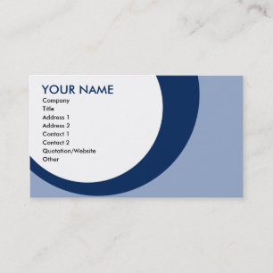 retro rings : M : blues Business Card
