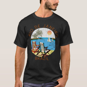 Retro Rio de Janeiro Souvenir Vintage Beach Vacat T-Shirt