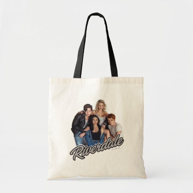 Retro Riverdale Group Graphic Tote Bag (Front)