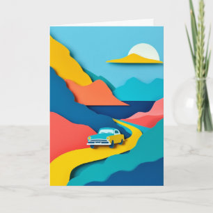 Retro Road Trip Adventure Card