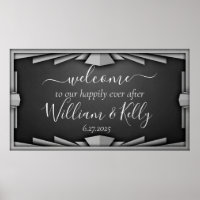 Retro Roaring 20's Art Deco Style Black Elegant
