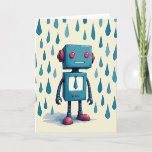 Retro Robot Fathers Day Card