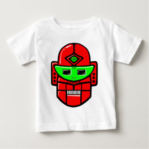 Retro Robot Head - Customised Baby T-Shirt
