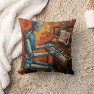 RETRO ROBOT PIANIST V | EXPRESSIVE ROBOT MELODY CUSHION