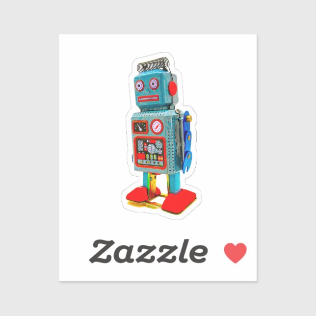 RETRO ROBOT STICKER (Sheet)