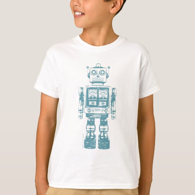 Retro Robot T Shirt (Front)