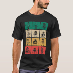Retro Robots Vintage Robotics T-Shirt