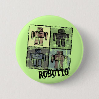 retro robotto badge