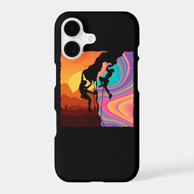 Retro Rock Climbing Bouldering Wall Climber (Back)