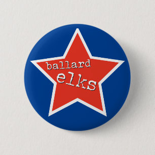 Retro Rock Elks Pin