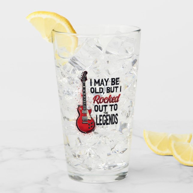 Retro Rock Guitar Classic Music Nostalgia Design Glass (Front Ice)