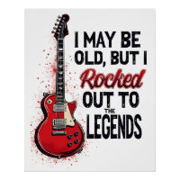Retro Rock Guitar Classic Music Nostalgia Design