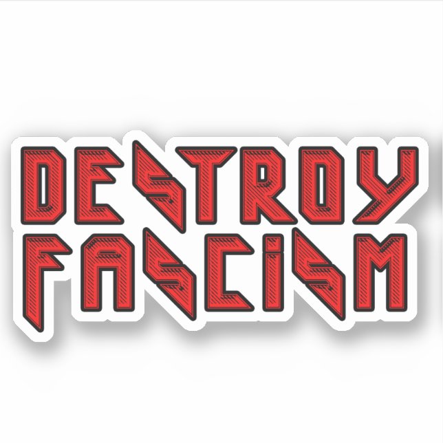 Retro Rocker - Destroy Fascism (Front)