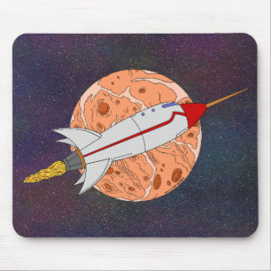 Retro Rocket 2026 Mouse Pad