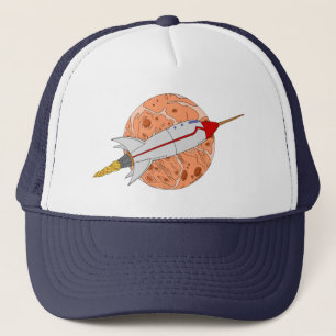 Retro Rocket 2026 Trucker Hat