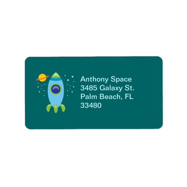 Retro Rocket Label (Front)