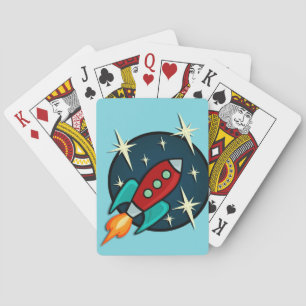 RETRO ROCKET SHIP DECK OF PLAYING CARDS